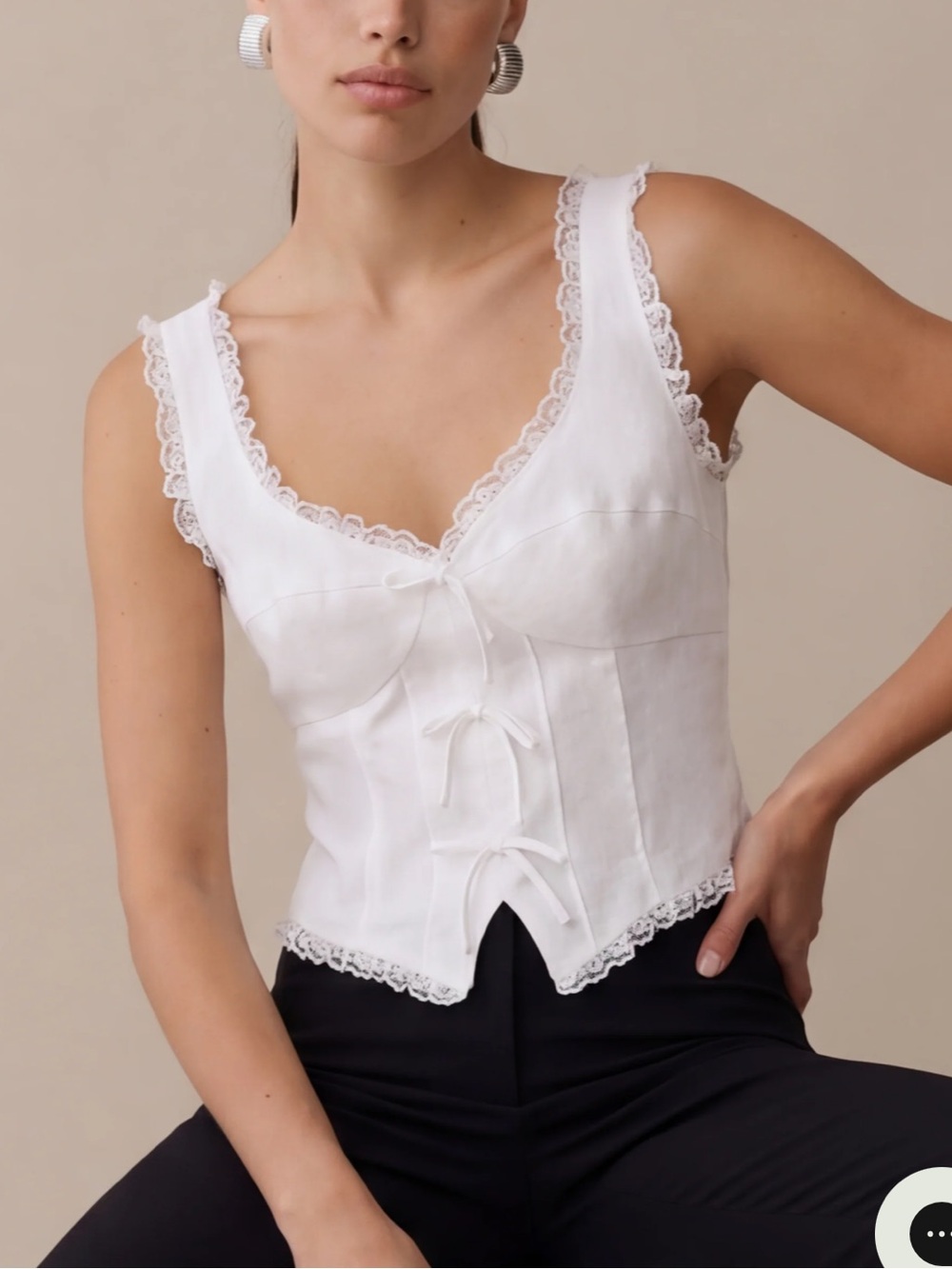 kourt Giogia Linen Top